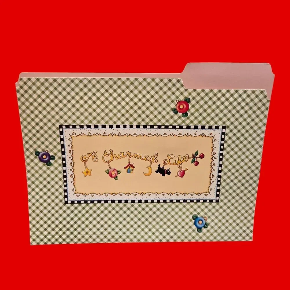 2004 Mary Engelbreit Charmed Life Y2K File Folders Vintage ME Princess Stickers
